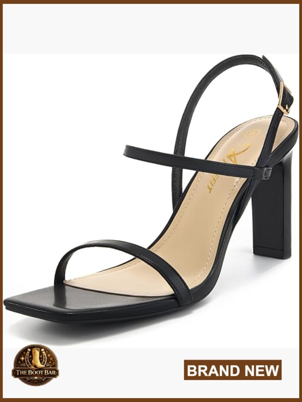 Strappy High Heel Sandals Square Open Toe Ankle Strap Wedding Party Shoes